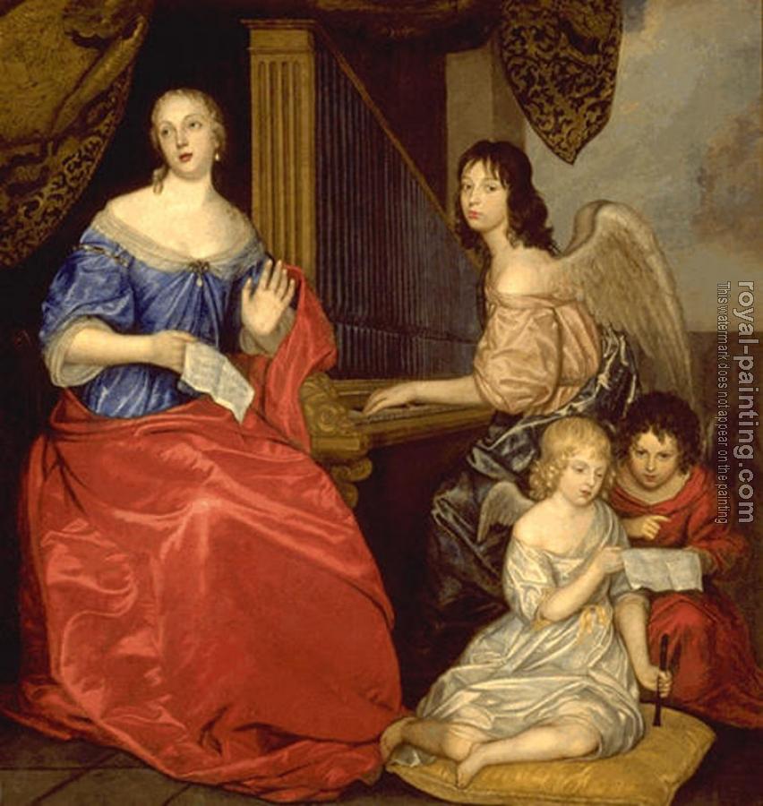 Sir Peter Lely : Louise de La Valliere and her children